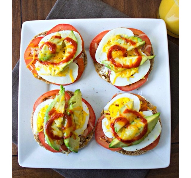 Hard-Boiled Egg Breakfast Melts