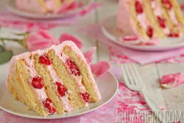 Raspberry Rose Cake 