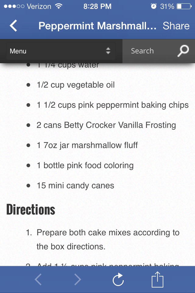 Peppermint Marshmallow Cake!!!