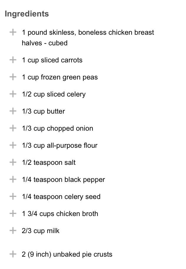 Chicken Pot Pie