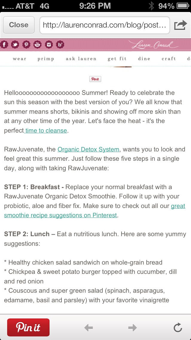 5 Steps To A Summer Detox