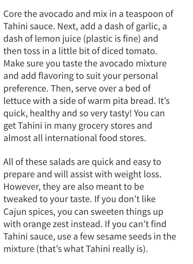 ✨7 Healthy And Easy Salads To Prepare For Weight Loss✨