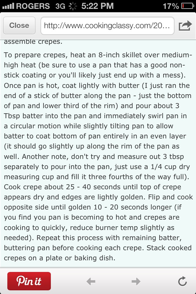 Vanilla Bean Crepes With Peaches And Cream!