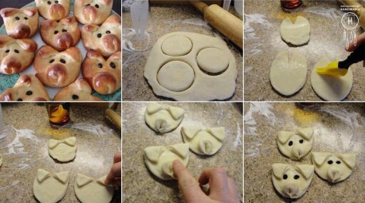 Piggie buns. Kids favourite. 