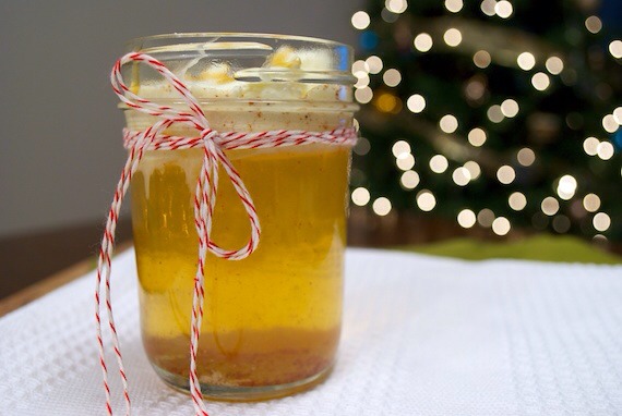 Pour into desired jar and chill until serving! Yum!