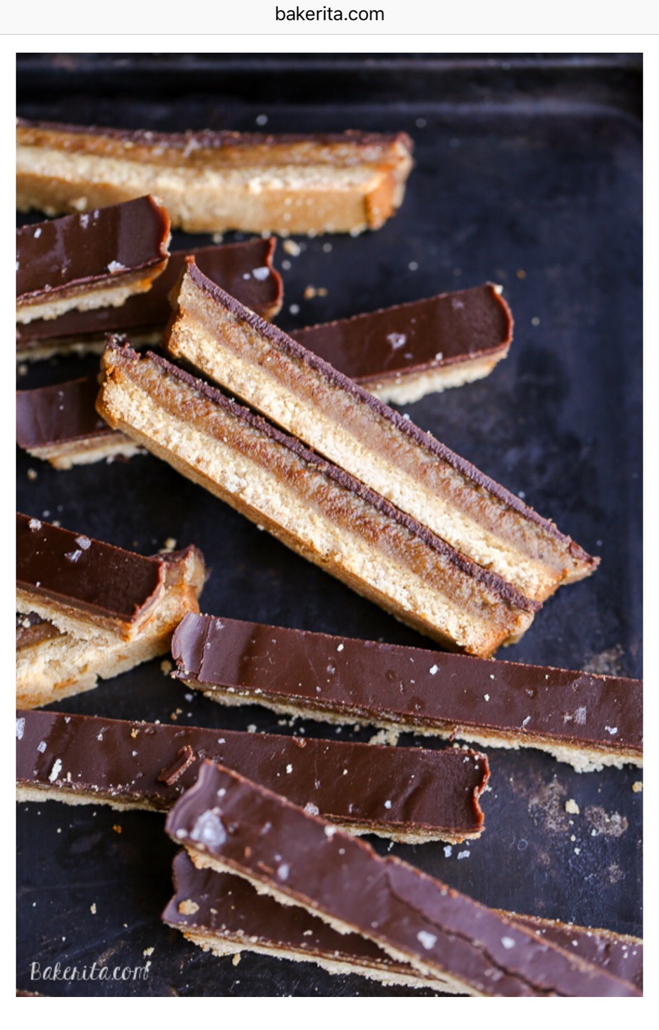 These twix bars are gluten-free, grain-free, refined sugar-free, Paleo, AND vegan!
