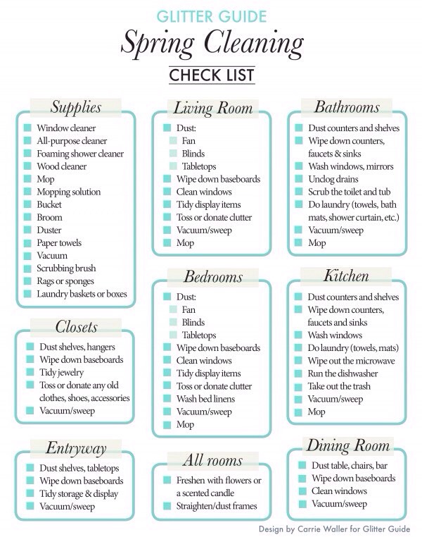 Spring Cleaning Checklist