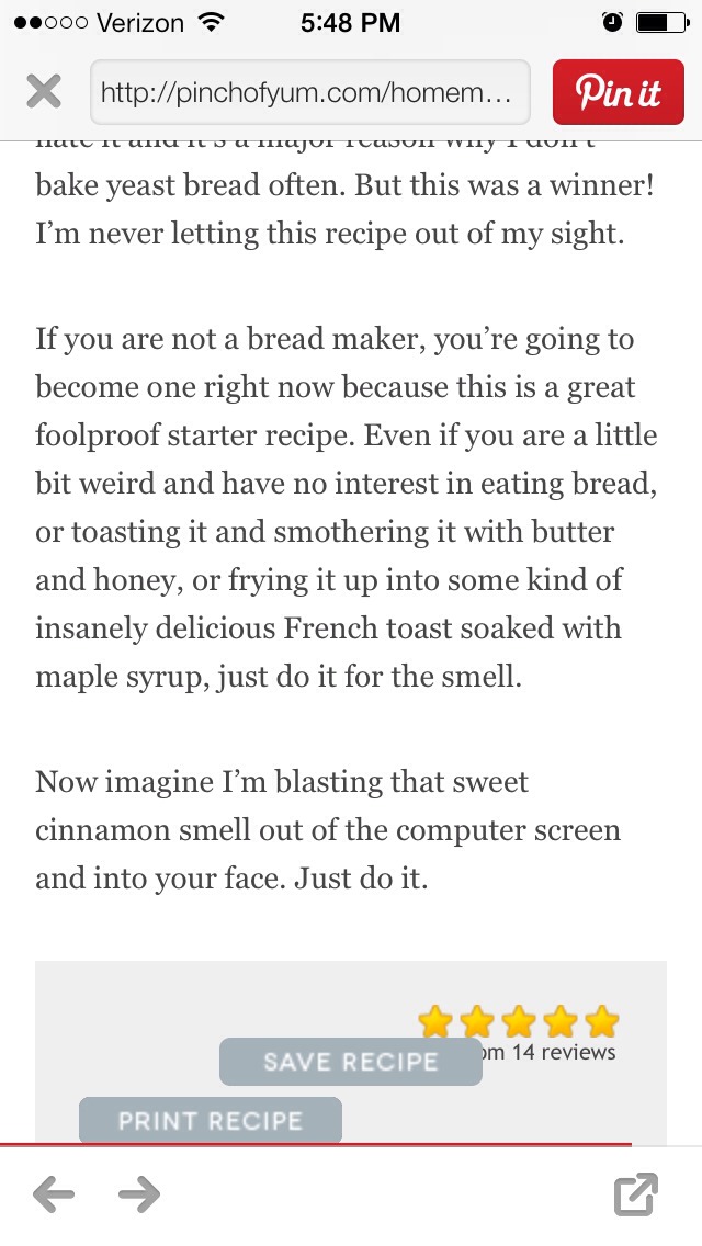 Homemade Cinnamon Swirl Bread