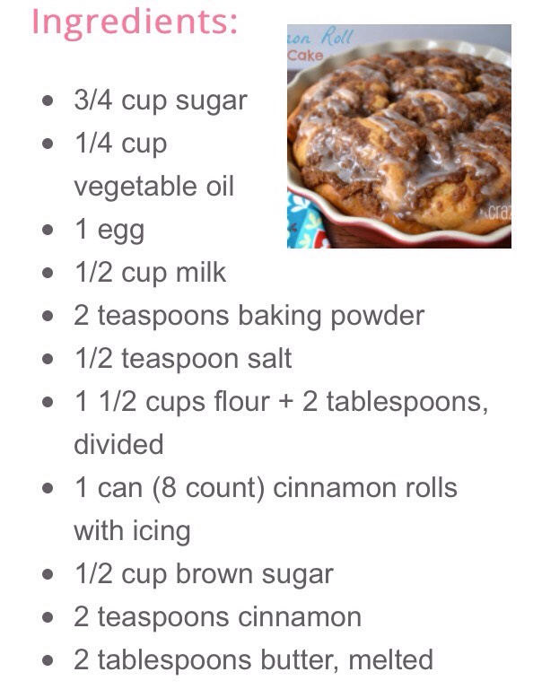 Cinnamon roll coffee cake pie