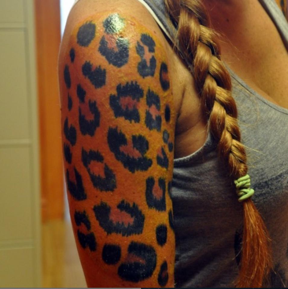 Beautiful Leopard Print Tattoos For Women!!