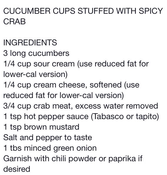Healthy Cucumber Cups!
