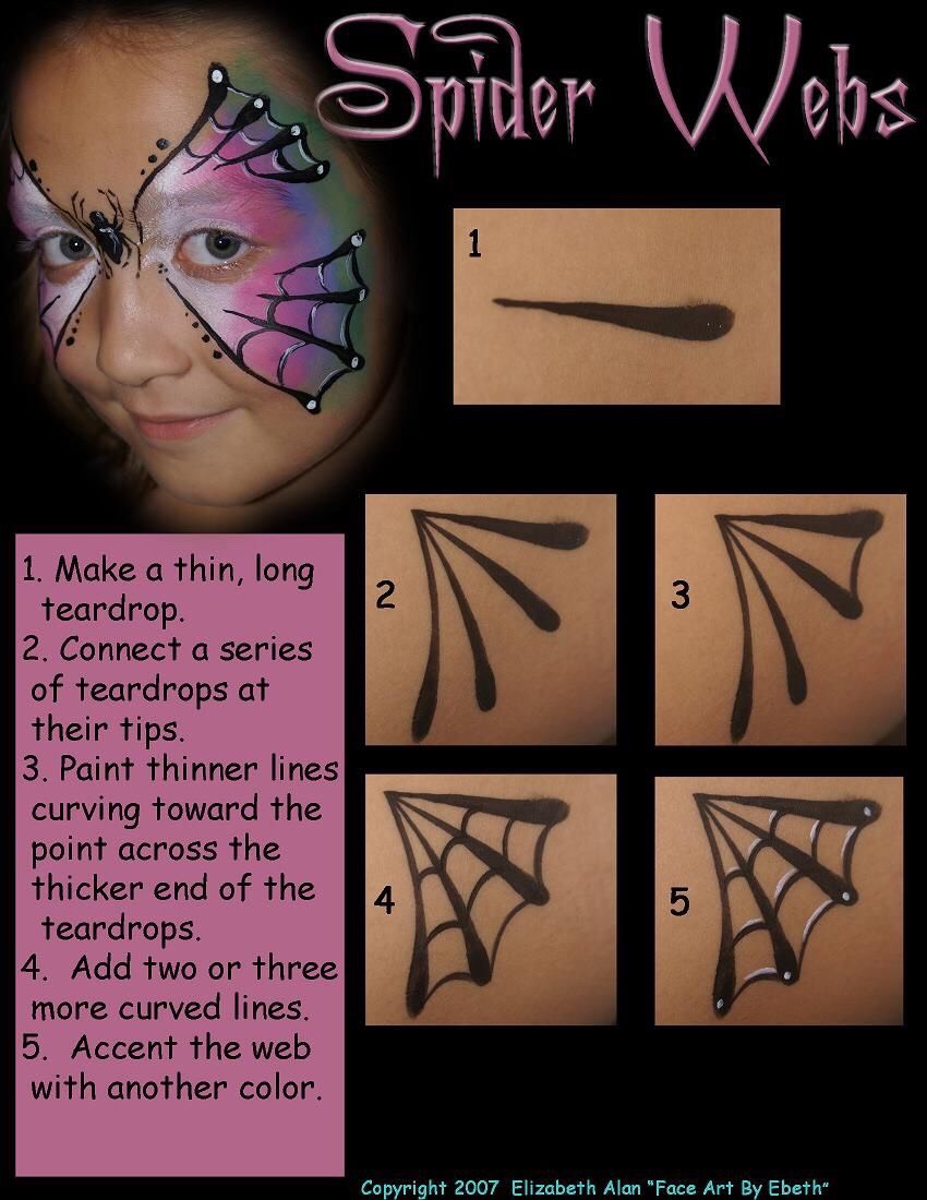 Face And Body Paint: Forehead And Sides. 