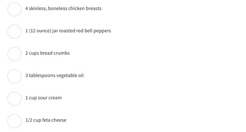 Ingredients.