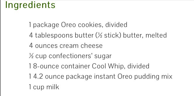 Oreo Pudding Dream Bars 😋