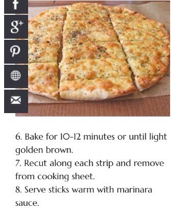 Cheesy Garlic Bread Sticks
