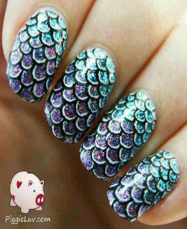 🌟Mermaid themed Nail art inspiration 🌟