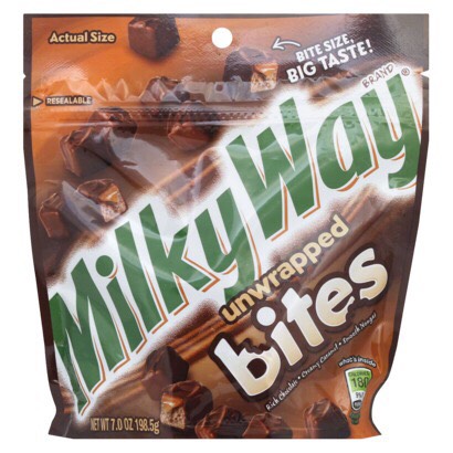 Any type chocolate bites or miniature chocolates. 