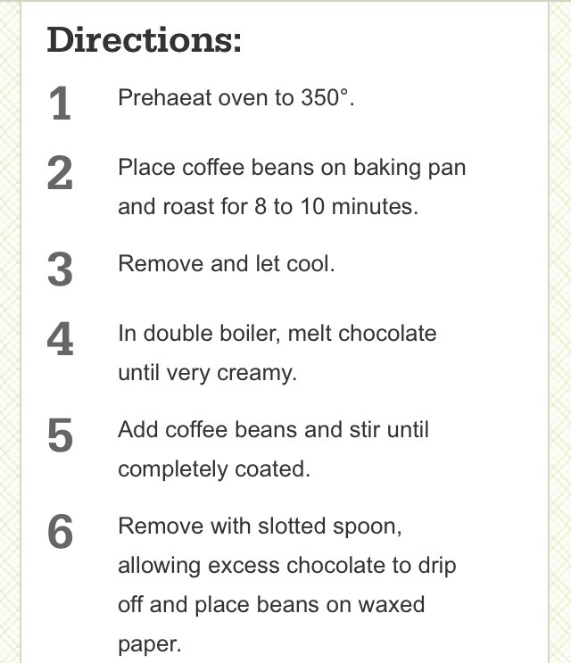 Chocolate Covered Coffee Beans 