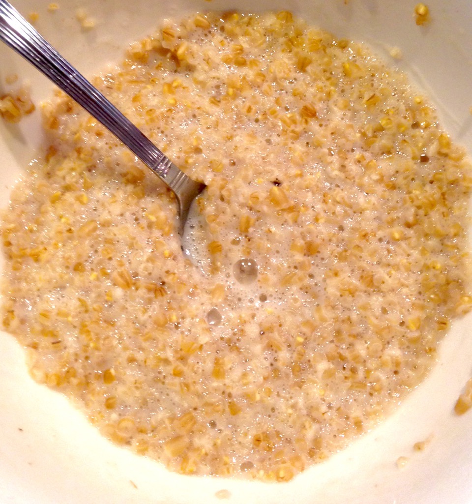 Then, add 2 teaspoons of maple syrup 