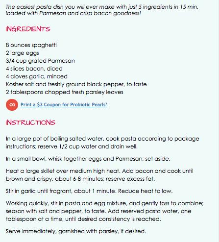 Spaghetti Carbonara - Super Super Easy!!