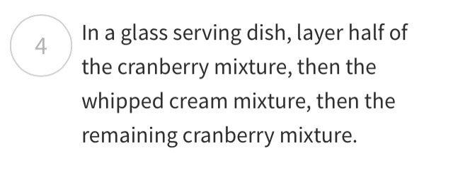 Creamy cranberry salad 