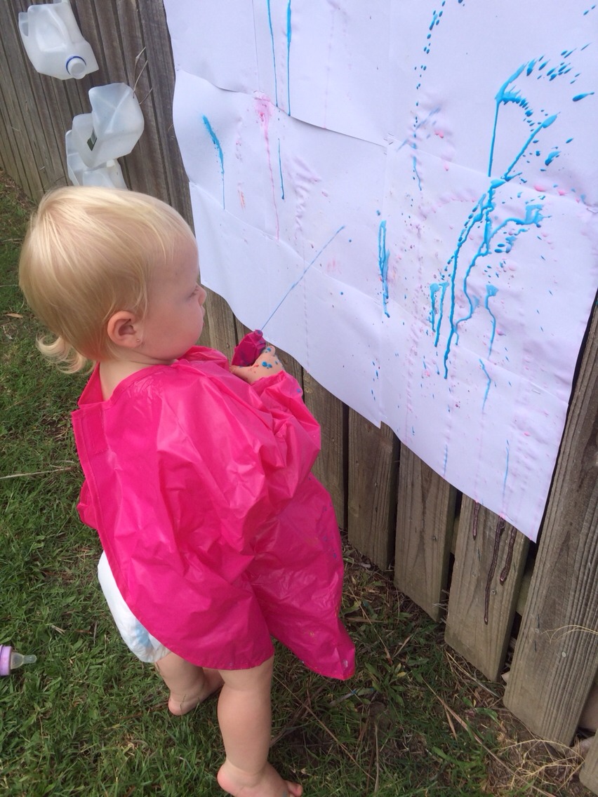 Let your toddler do what they do best make some mess :-)