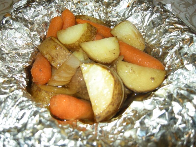 Potato and carrots beef stew