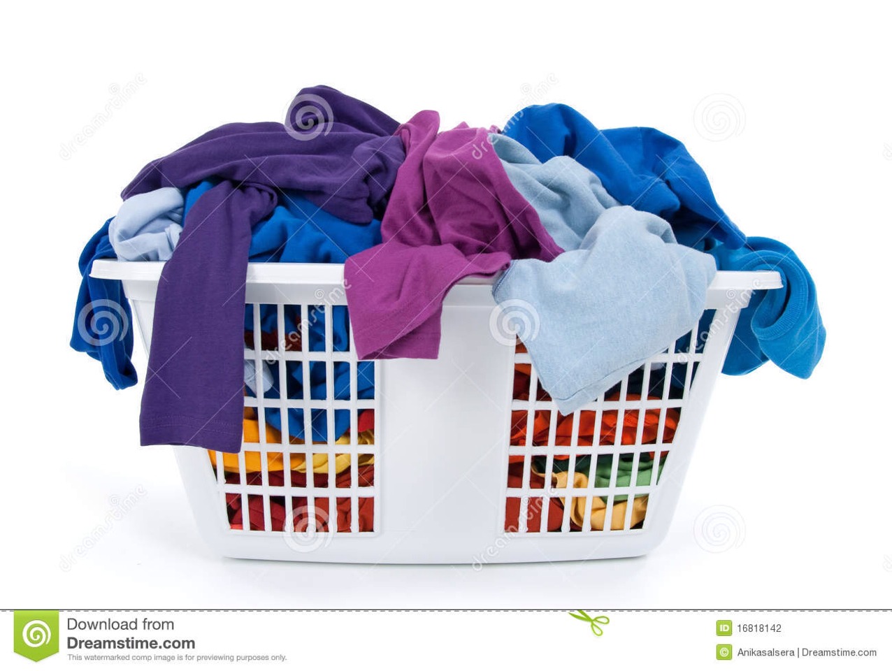 TUESDAY: Laundry. Everything that's dirty in one day.