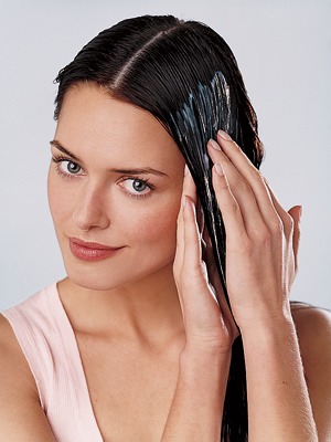 In order to apply the mask, just scoop a SMALL amount of the mask into your hand and lather it through your hair. Don't put so much to where your hair is dripping with the mask. When your hair is fully lathered, pin your hair up in a bun and let the mask sit for 1 or 2 hours. Then shower! THANKS!