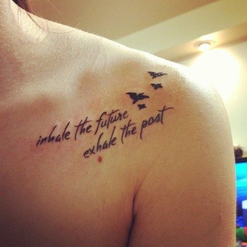 “Inhale the future, exhale the past”