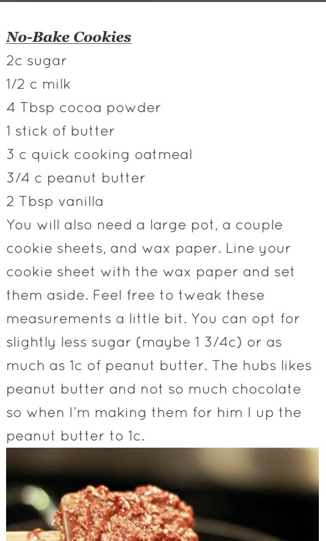 Yummy No Bake Cookies