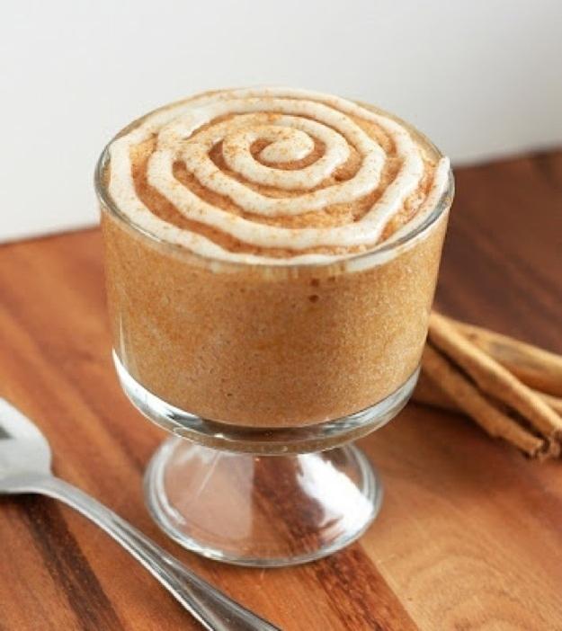 2 Tbsp applesauce
1 Tbsp vegetable oil
1 Tbsp buttermilk
1/4 tsp vanilla extract
1/4 cup   1 Tbsp flour
2 1/2 Tbsp packed brown sugar
3/4 tsp ground cinnamon
1/4 tsp baking powder
1/8 tsp salt
combine all ingredients in mug and cook on hight for 1 min. top with cream cheese frosting