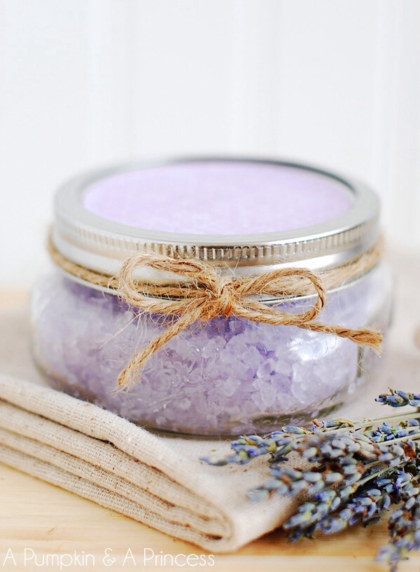 Place your bath salts over wax paper and let dry to avoid clumping. Store them in a glass or metal container. --->