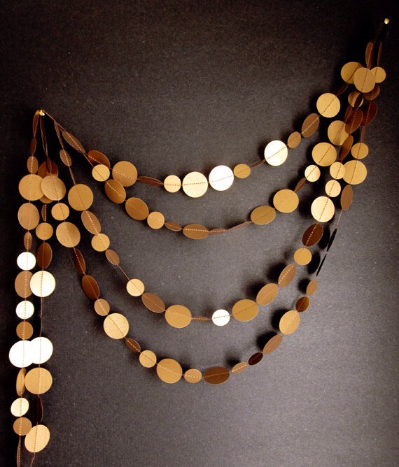 2. Antique Gold Garland from Arts Delight, $20.