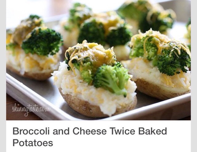 Broccolli & Cheese Twice Baked Potatoes 