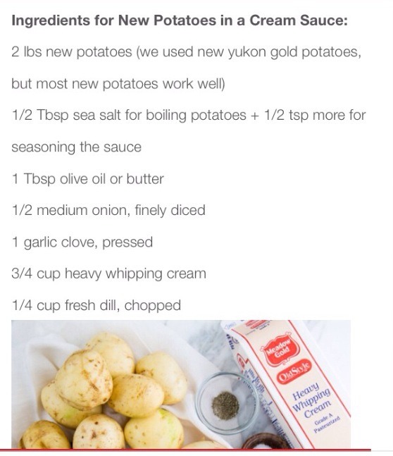 Creamy New Potatoes