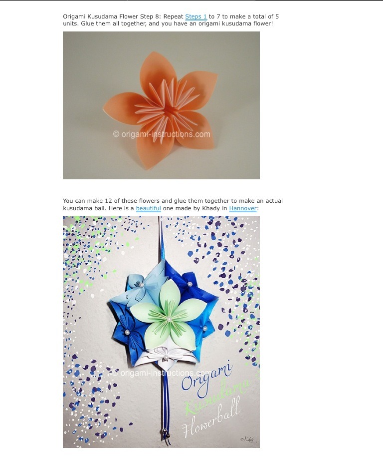 Valentines Day Tip: Origami Kusudama Flower Folding; 8 Quick Steps 💐🌸