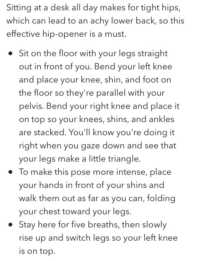 Postwork Yoga Sequence Designed For Desk Dwellers