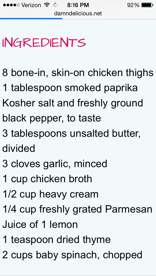 Lemon Butter Chicken