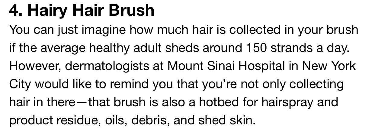 7⃣ Dirty Little Beauty Habits. 😖