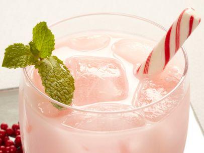For cocktail:

1 tbs. crushed candy cane or peppermint candy
1 1/2 oz. mint-infused vodka
1/2 oz. B&B (Benedictine and brandy)
1/2 oz. half-and-half
Ice
