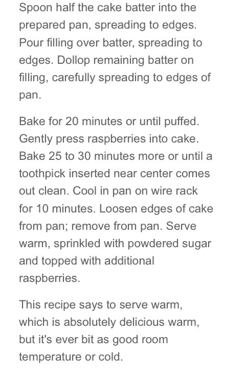 Lemon raspberry coffee cake 