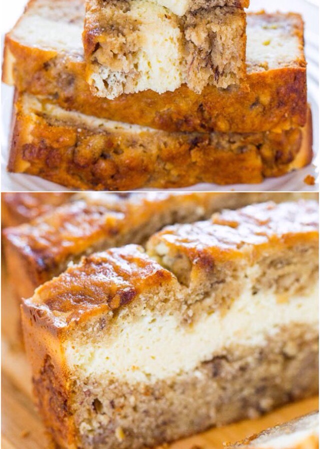 🌀 CREAM CHEESE FILLED BANANA BREAD 🌀