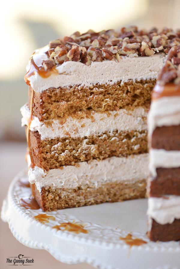 Caramel Pecan Carrot Cake Recipe! #tipit