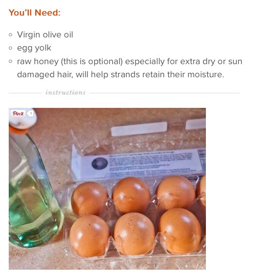 Homemade Hair Mask Protein for Dry, Damage Hair 💁