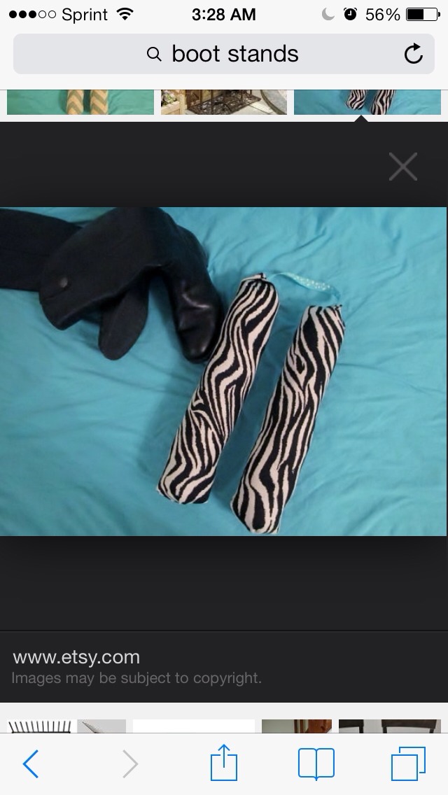 These are what some if the boot stands sold in stores look like
