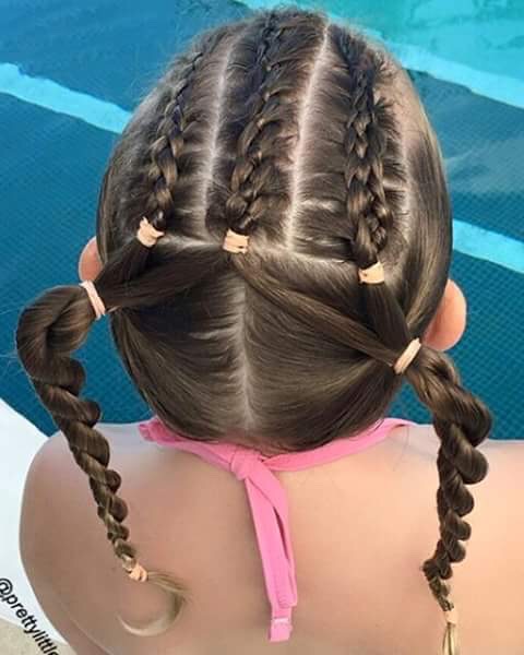 💕28 Braided & Knotted Hairdos For Little Girls💕