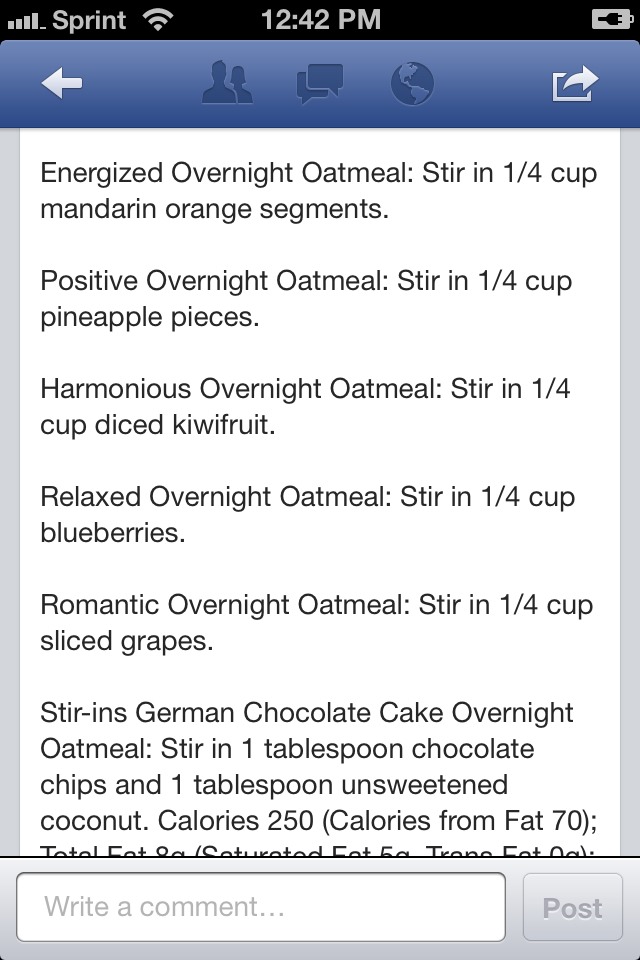 Overnight Oatmeal