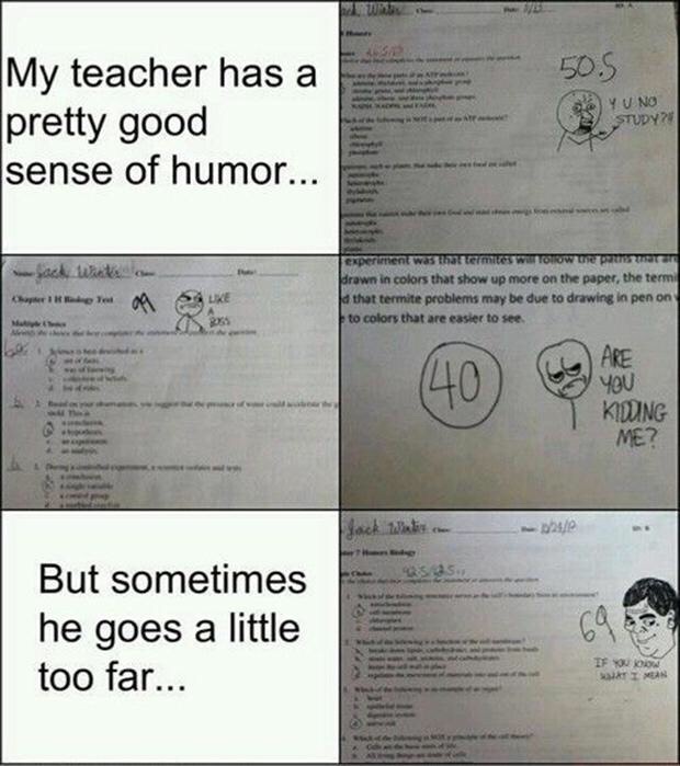 Funny Test Answers