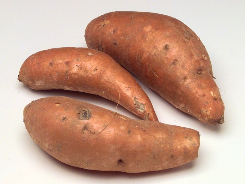 Sweet potatoes-has vitamin A-helps reduce wrinkles